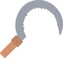 Sickle Flat Illustration Icon Design vector