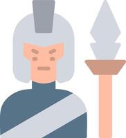 Ares Flat Illustration Icon Design vector