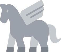 Pegasus Flat Illustration Icon Design vector