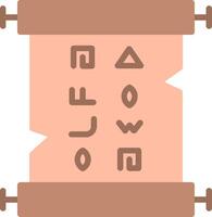 Papyrus Flat Illustration Icon Design vector