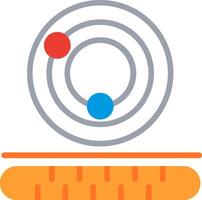 Ion Emission Flat Illustration Icon Design vector