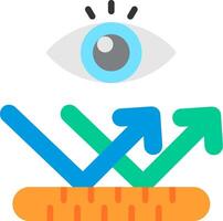 Reflective Flat Illustration Icon Design vector