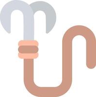 Grappling Hook Flat Illustration Icon Design vector