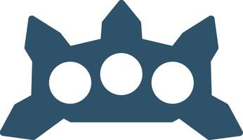 Ninja Knuckle Flat Illustration Icon Design vector