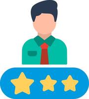 Rate Flat Illustration Icon Design vector