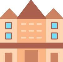 Buckingham Palace Flat Illustration Icon Design vector