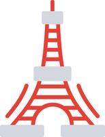 Tokyo Tower Flat Illustration Icon Design vector