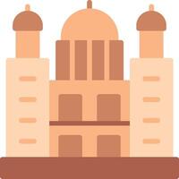 Saint Paul Cathedral Flat Illustration Icon Design vector