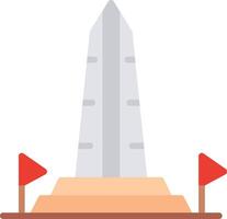 Washington Monument Flat Illustration Icon Design vector