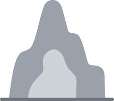 Cave Flat Illustration Icon Design vector