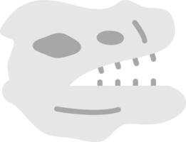Fossil Flat Illustration Icon Design vector