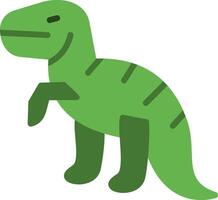 Dinosaur Flat Illustration Icon Design vector