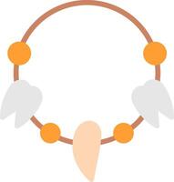Necklace Flat Illustration Icon Design vector