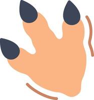 Footprint Flat Illustration Icon Design vector