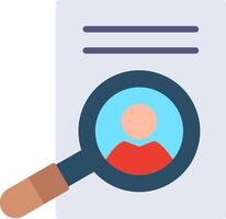 Recruiting Flat Illustration Icon Design vector