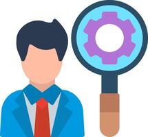 Recruitment Manager Flat Illustration Icon Design vector