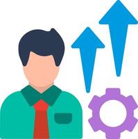 Professional Development Flat Illustration Icon Design vector