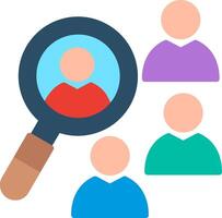 Candidate Selection Flat Illustration Icon Design vector