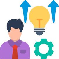 Skills Enhancement Flat Illustration Icon Design vector