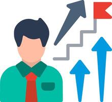 Career Path Flat Illustration Icon Design vector