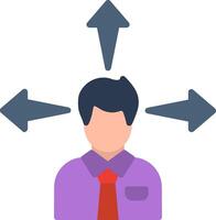 Decision Flat Illustration Icon Design vector