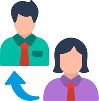 Change Management Flat Illustration Icon Design vector