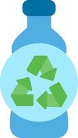 Recycling Flat Illustration Icon Design vector