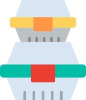 Food Container Flat Illustration Icon Design vector
