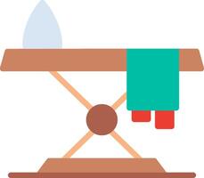 Iron Table Flat Illustration Icon Design vector