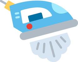 Steam Iron Flat Illustration Icon Design vector