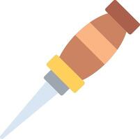 Awl Flat Illustration Icon Design vector