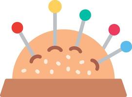 Pin Cushion Flat Illustration Icon Design vector