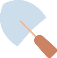 Trowel Flat Illustration Icon Design vector