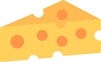 Cheese Flat Illustration Icon Design vector