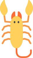 Scorpion Flat Illustration Icon Design vector