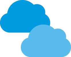 Clouds Flat Illustration Icon Design vector