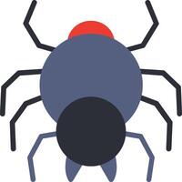 Spider Flat Illustration Icon Design vector