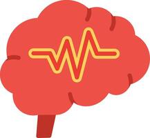 Nervous System Flat Illustration Icon Design vector