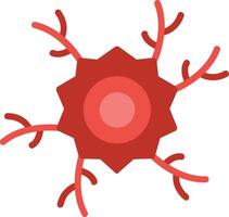 Nerves Flat Illustration Icon Design vector