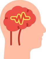 Epilepsy Flat Illustration Icon Design vector