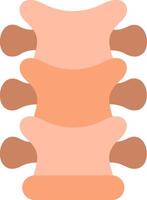 Spinal Cord Flat Illustration Icon Design vector