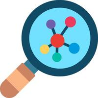 Neuron Flat Illustration Icon Design vector