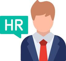 Hr Flat Illustration Icon Design vector