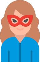Hero Flat Illustration Icon Design vector