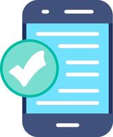 Smartphone Flat Illustration Icon Design vector