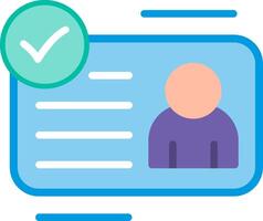 Identity Flat Illustration Icon Design vector