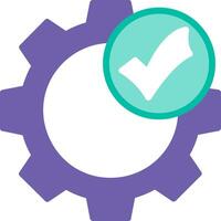 Gear Flat Illustration Icon Design vector