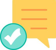 Message Flat Illustration Icon Design vector