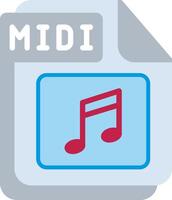 MIDI Flat Illustration Icon Design vector