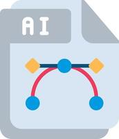 AI Flat Illustration Icon Design vector